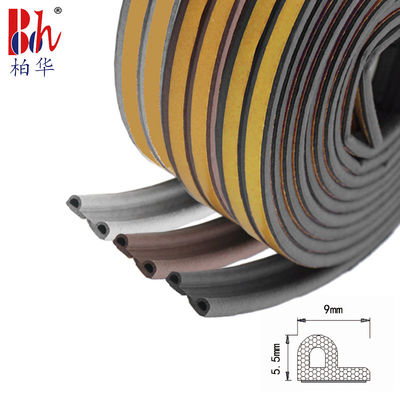a forma de borracha dos selos P de 9x5.5mm EPDM Weatherstrips para a porta e a janela