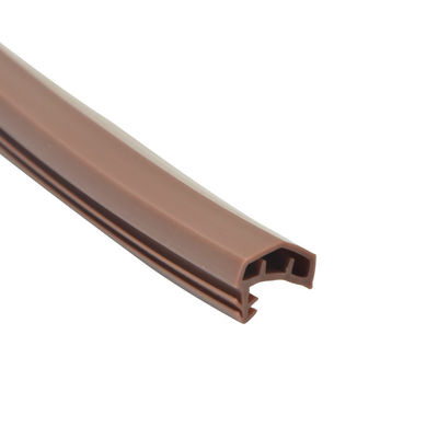 tira de madeira anticolisão P1809 do selo de porta da tira de borracha do PVC de 12*6mm