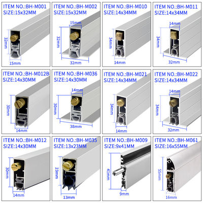 Os selos inferiores automáticos da gota para baixo para a porta de madeira cobrem inteiramente as tiras de borracha de silicone