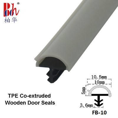 A selagem de borracha de Gray Color Co-Extrudsion Wooden Door descasca selos de porta da forma de D