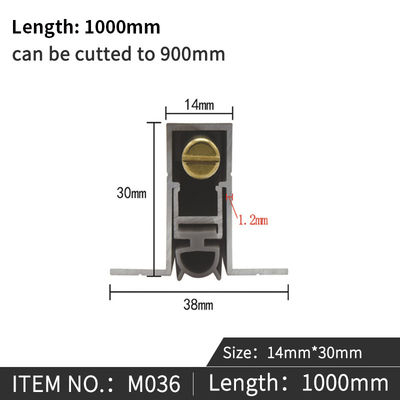 Os selos acústicos Automaticlly da parte inferior da porta deixam cair 14*30-38mm Weatherstripping Dustproof para baixo escondido