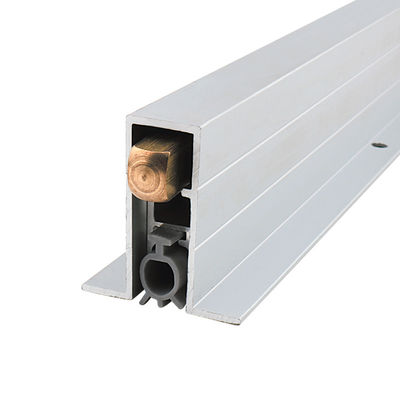 Prevenção de poeira acústica vedação automática de porta de queda de fecho faixas climáticas ocultas com borda lateral 915mm