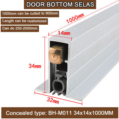 Tipo T oculto, escotilha oculta, fecho automático de porta com borda lateral de 1000 mm