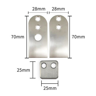 Anodizado acabamento Automático Fecho de porta inferior para entradas