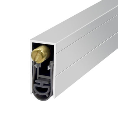 Cor prateada 1,5 cm Porta automática Fechamento de fundo duradouro