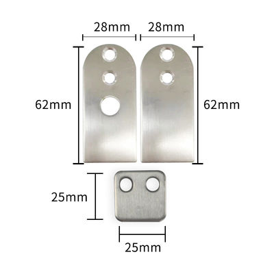 Cor prateada 1,5 cm Porta automática Fechamento de fundo duradouro