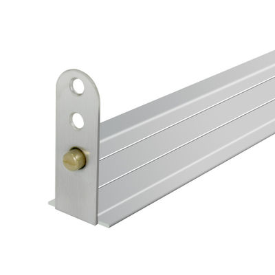 Elegante cor prateada porta oculta fundo selo ajustar altura