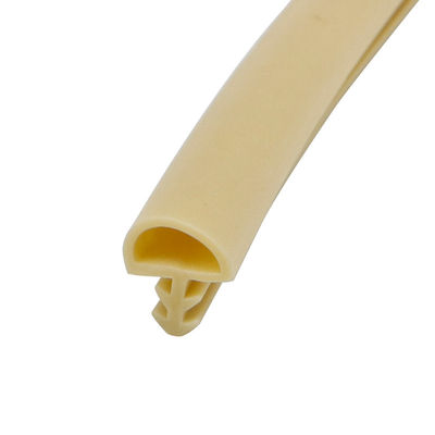 Tipo de madeira anticolisão selo do entalhe da tira do selo de porta de porta de borracha do Pvc