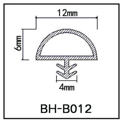 O selo que de porta de madeira de alta qualidade a tira Co-expulsou D para dar forma à selagem de borracha anticolisão do PVC descasca para a porta de madeira