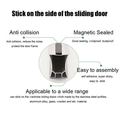 Material magnético autoadesivo da tira Dustproof do selo de porta do vestuário