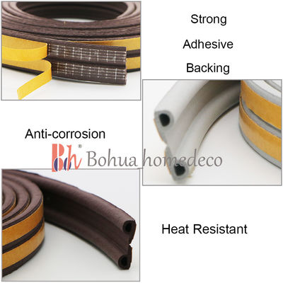a forma de borracha dos selos P de 9x5.5mm EPDM Weatherstrips para a porta e a janela