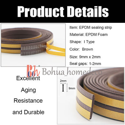 Eu dei forma cor de borracha da absorção de choque da tira do selo de Epdm à multi