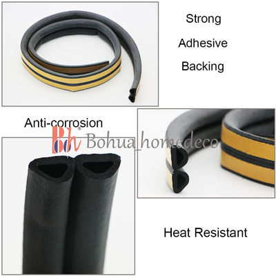 Os selos de borracha autoadesivos D de EPDM deram forma para a porta 12*10mm do armazém