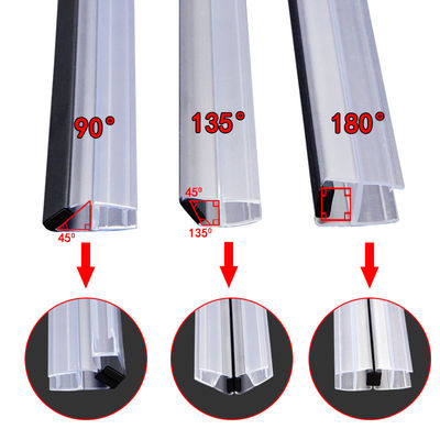 Bons selos impermeáveis do PVC da tira magnética da porta do chuveiro da superação para o vidro de 8mm