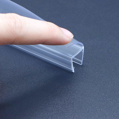 A tira de vidro transparente H do selo de porta do chuveiro do PVC dá forma à água do banheiro que retém a tira