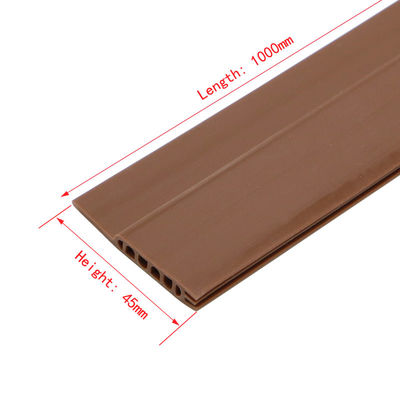 Tira autoadesiva do selo do silicone do descascamento de tempo do silicone de Brown para Windows