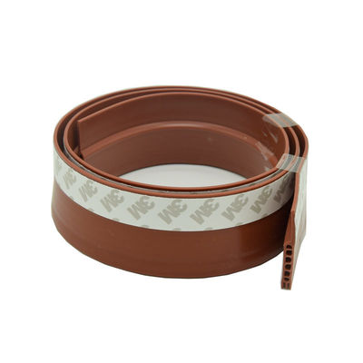 Tira autoadesiva do selo do silicone do descascamento de tempo do silicone de Brown para Windows