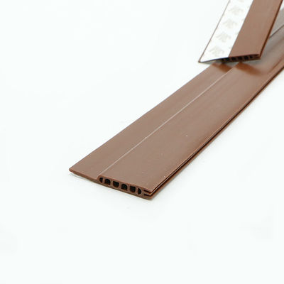 Tira autoadesiva do selo do silicone do descascamento de tempo do silicone de Brown para Windows