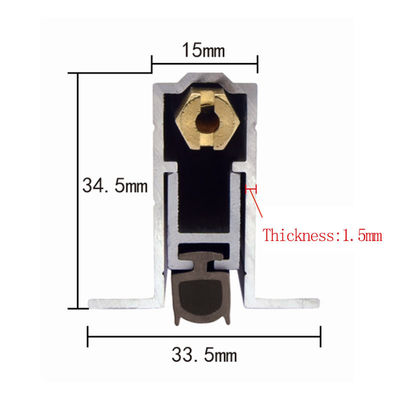 O selo inferior da porta automática acústica da gota escondeu o tipo com colar lateral