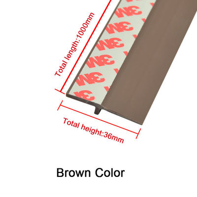 Co - selo inferior expulso da porta do Pvc de Brown com descascamento de tempo da porta da garagem da fita autoadesiva de 3M