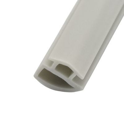 Tira de borracha do PVC de 200 medidores/rolo para a luz de porta do vestuário - cinzenta