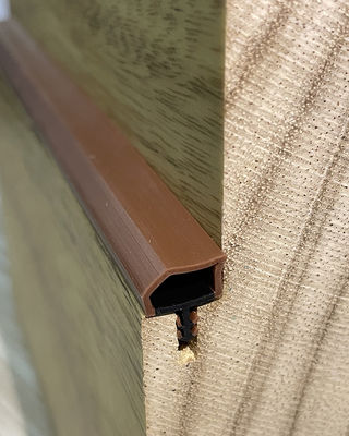 A selagem dada forma especial de Weatherstripings da co-extrusão descasca a cor 10*6mm de Brown